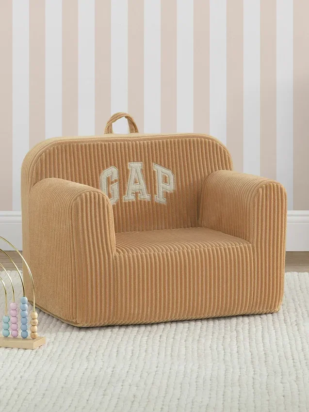 Poltrona in schiuma con logo babyGap in velluto a coste