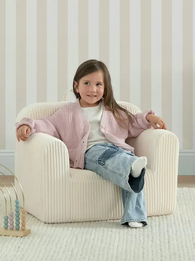 Poltrona in schiuma con logo babyGap in velluto a coste