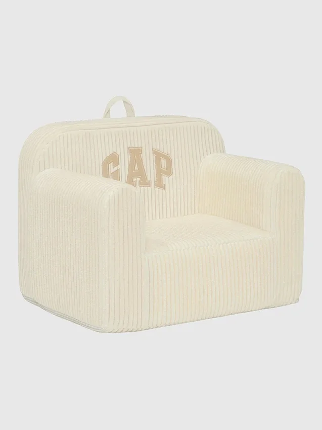Poltrona in schiuma con logo babyGap in velluto a coste