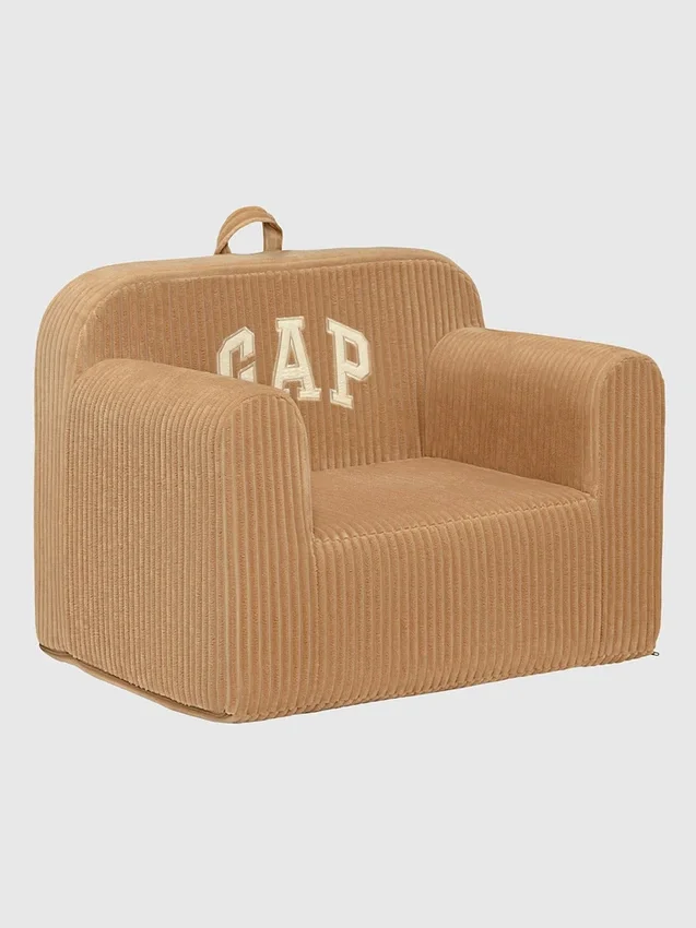 Poltrona in schiuma con logo babyGap in velluto a coste