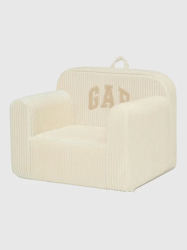 Poltrona in schiuma con logo babyGap in velluto a coste