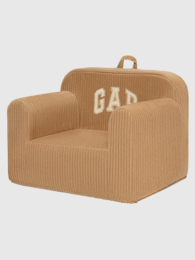 Poltrona in schiuma con logo babyGap in velluto a coste