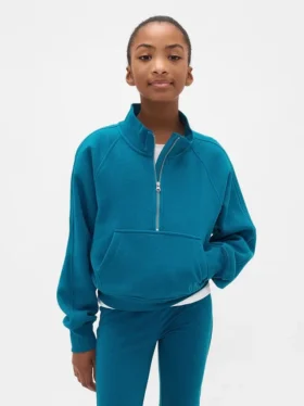 Pullover da bambino Vintagesoft con mezza zip