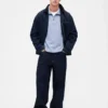 Pullover oversize pesante con zip a un quarto