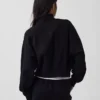 Pullover oversize Vintagesoft con mezza zip e scollo a V