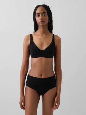 Reggiseno senza imbottitura in cotone biologico elasticizzato