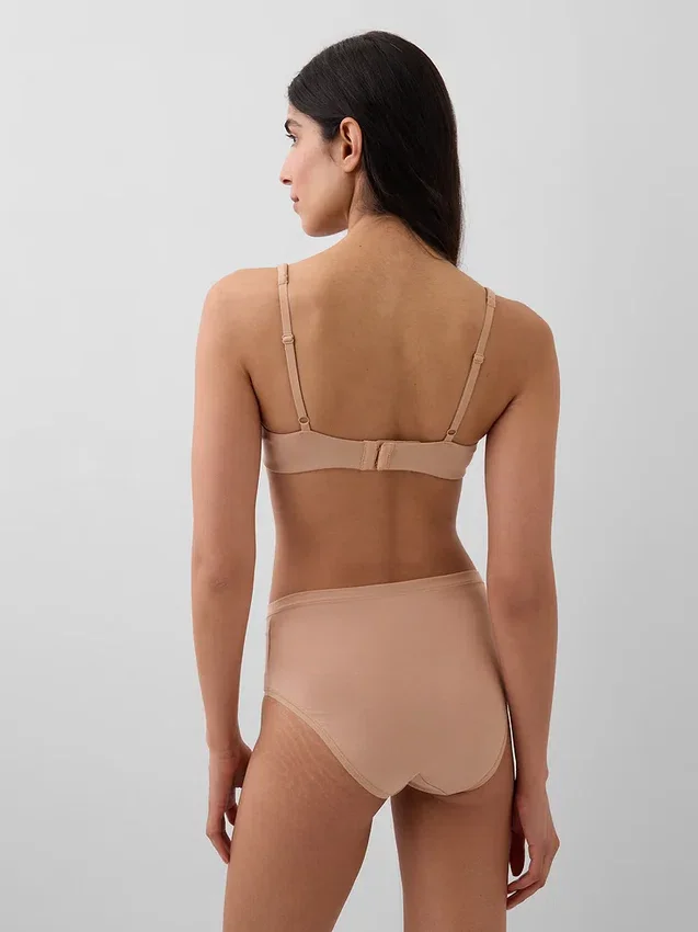Reggiseno senza imbottitura in cotone biologico elasticizzato