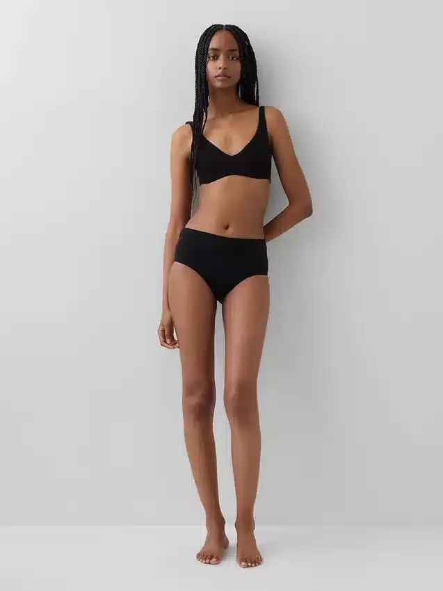 Reggiseno senza imbottitura in cotone biologico elasticizzato
