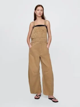 Salopette a ferro di cavallo in denim ultrasoft