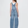 Salopette a ferro di cavallo in denim ultrasoft