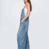 Salopette a ferro di cavallo in denim ultrasoft