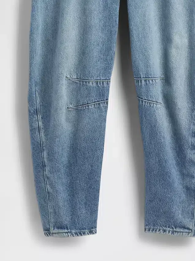 Salopette a ferro di cavallo in denim ultrasoft
