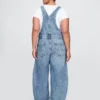 Salopette a ferro di cavallo in denim ultrasoft