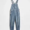 Salopette a ferro di cavallo in denim ultrasoft