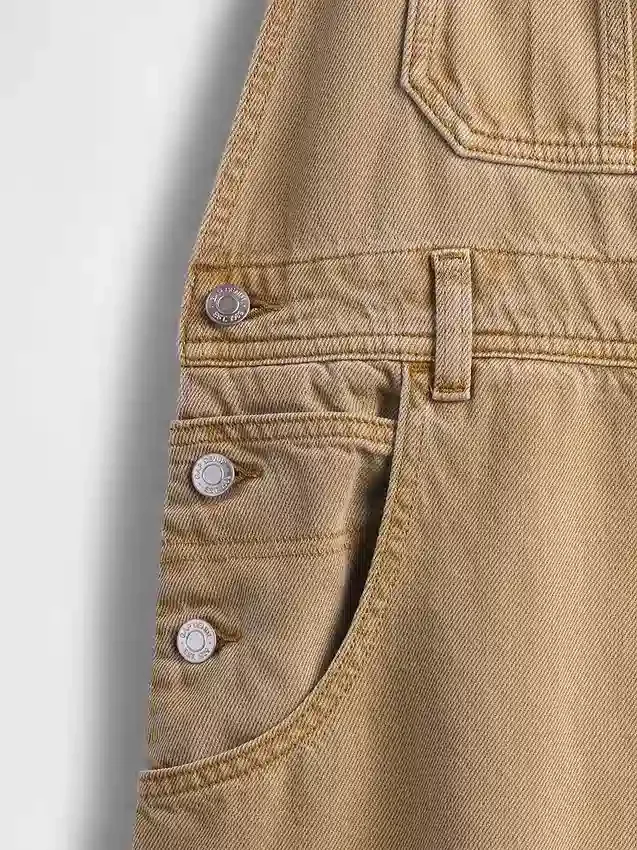 Salopette a ferro di cavallo in denim ultrasoft