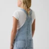 Salopette corta in denim per bambini