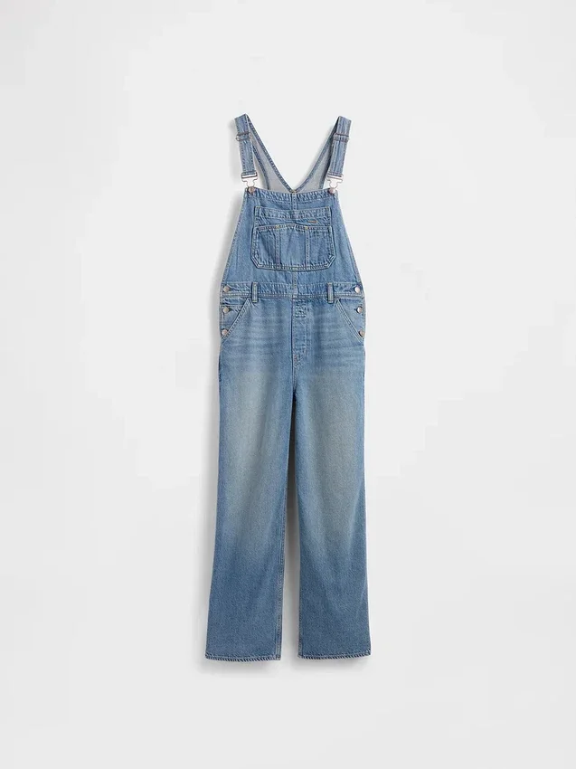 Salopette in denim morbidissimo dal taglio morbido