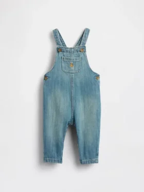 Salopette in denim per neonati
