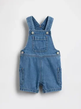 Salopette in denim per neonati