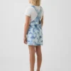 Salopette in denim tie-dye per bambini, dal taglio comodo