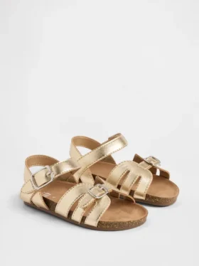 Sandali con cinturini metallici per bambini piccoli