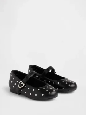 Scarpe basse Mary Jane con borchie per bambini