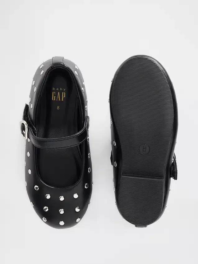 Scarpe basse Mary Jane con borchie per bambini