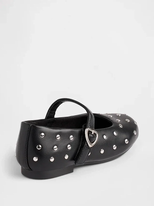 Scarpe basse Mary Jane con borchie per bambini