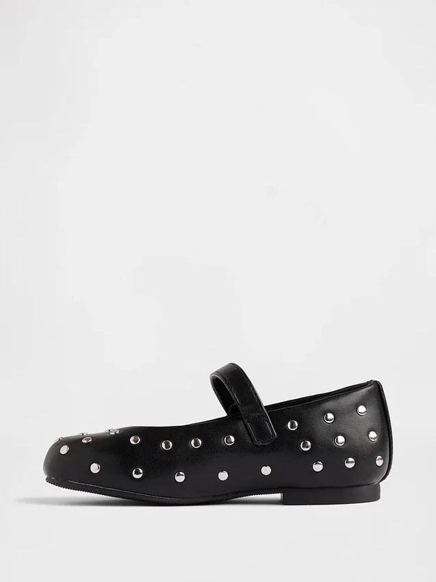 Scarpe basse Mary Jane con borchie per bambini