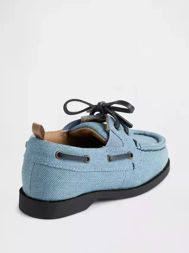 Scarpe da barca in denim per bambini