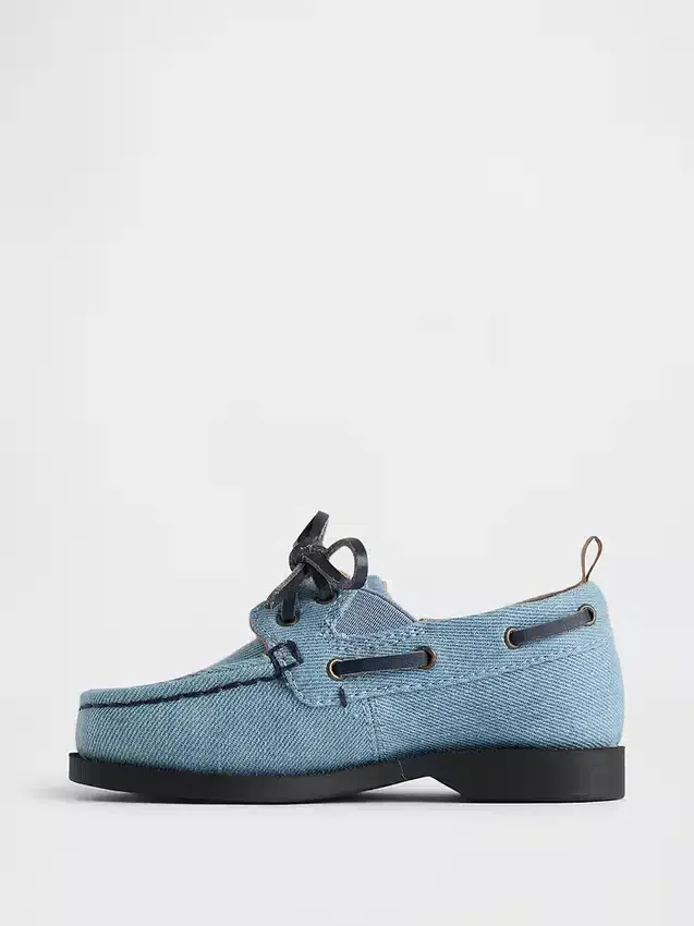Scarpe da barca in denim per bambini