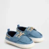 Scarpe da barca in denim per neonati