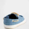 Scarpe da barca in denim per neonati