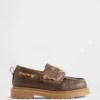 Scarpe da barca in pelle vegana per bambini piccoli