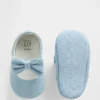Scarpe Mary Jane in denim con fiocco per neonati
