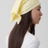 Sciarpa bandana in cotone al 100% con ricami a occhielli