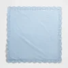 Sciarpa bandana in cotone al 100% con ricami a occhielli