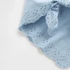 Sciarpa bandana in cotone al 100% con ricami a occhielli