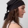 Sciarpa bandana in cotone al 100% con ricami a occhielli