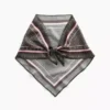 Sciarpa bandana triangolare oversize in 100% seta