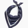 Sciarpa bandana triangolare oversize in 100% seta