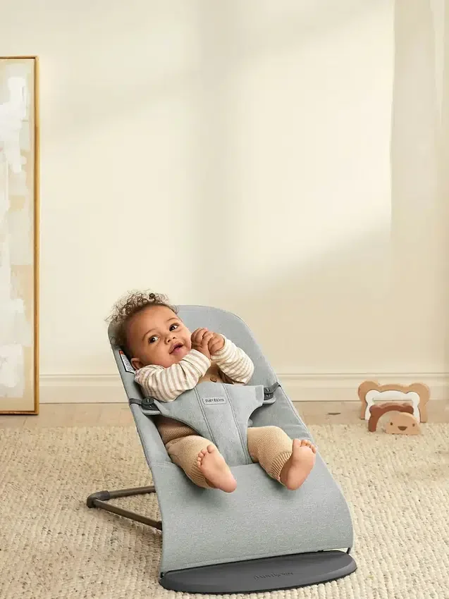 Sedia a dondolo BabyBjörn Bliss in tessuto melange