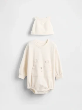 Set Bubble Bear in morbido filato per neonati