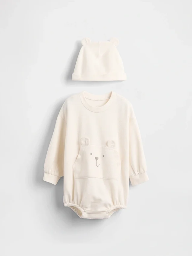 Set Bubble Bear in morbido filato per neonati