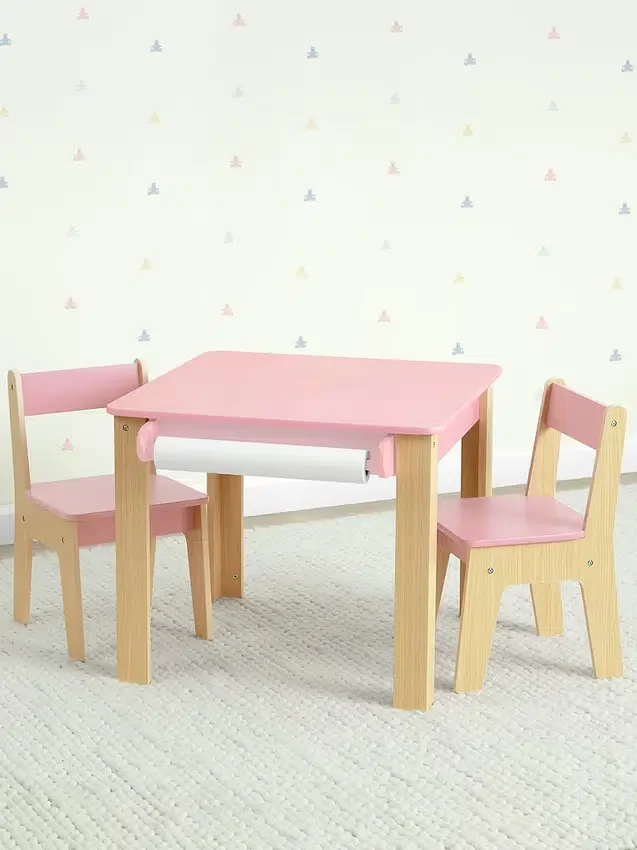Set composto da tavolo e 2 sedie per bambini piccoli