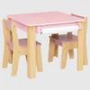Set composto da tavolo e 2 sedie per bambini piccoli