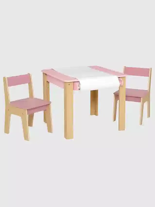 Set composto da tavolo e 2 sedie per bambini piccoli