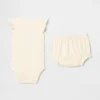 Set con body e pantaloncini per neonati con orsetto Supima®