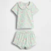 Set con body Peter Pan a costine sottili per neonati