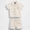 Set con camicia da neonato con taschino